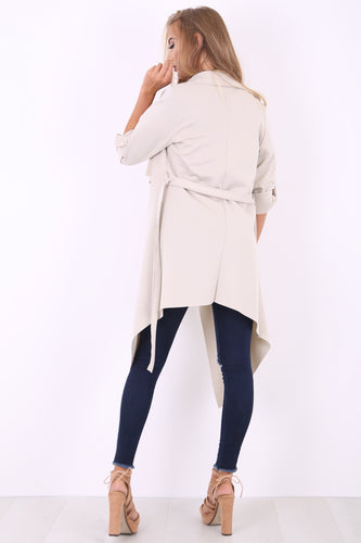 Stone Waterfall Duster Jacket - Amelia